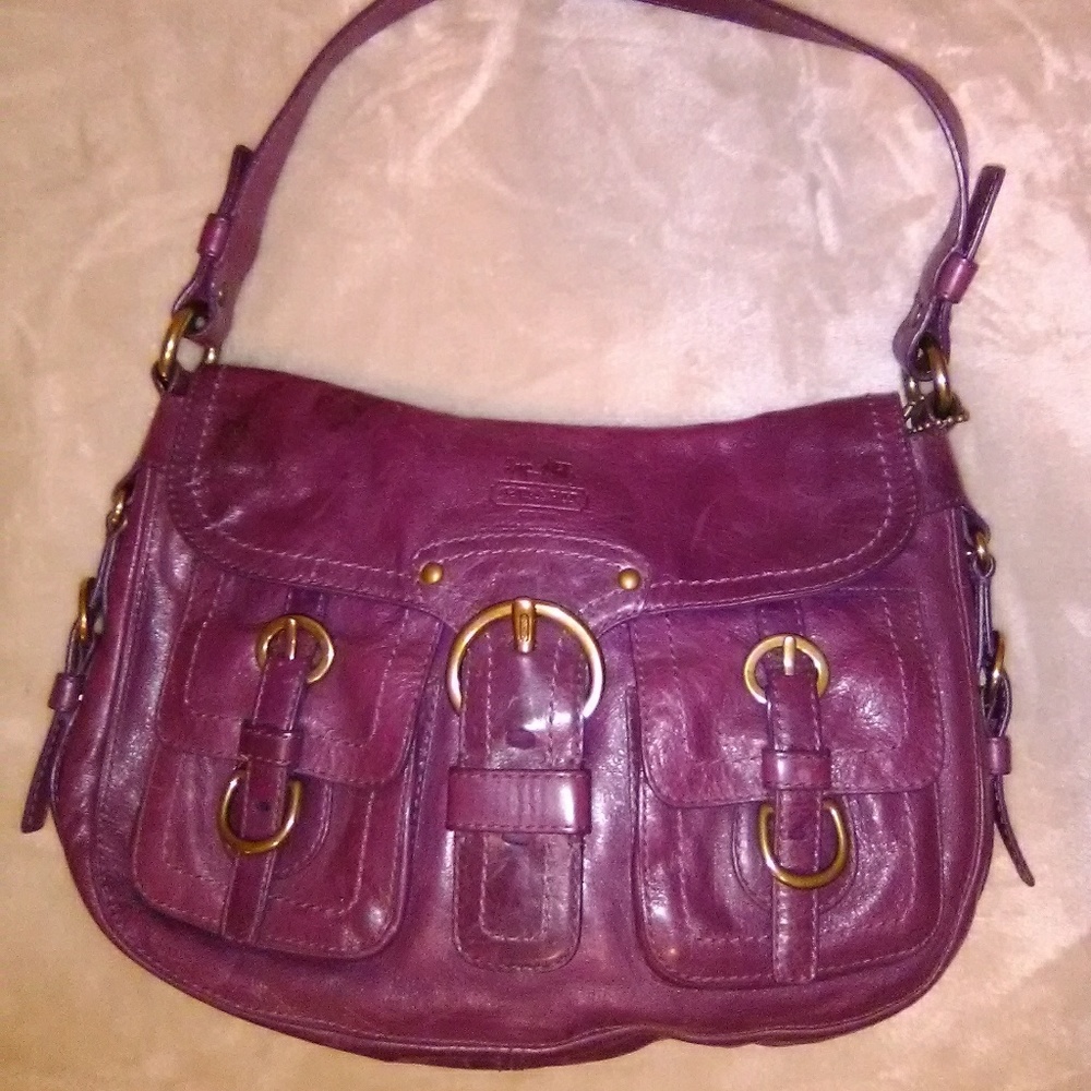 Authentic purple Coach purse